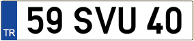 Trailer License Plate
